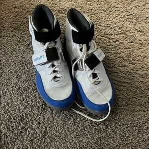 Kids Blue and White Athletic Shoes